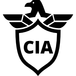 símbolo del escudo de la cia con un águila icono