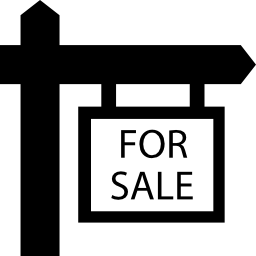 For sale real estate hanging signal icon