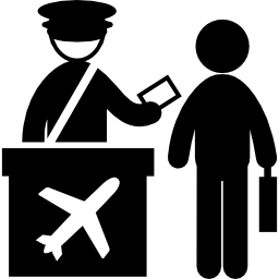 Persons in an airport icon