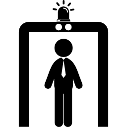 portaal voor luchthavenbeveiliging icoon