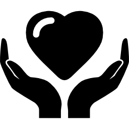 Heart insurance symbol icon