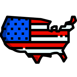 미국지도 icon