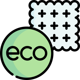 Eco friendly fabric icon