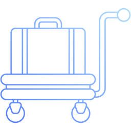 Luggage cart icon