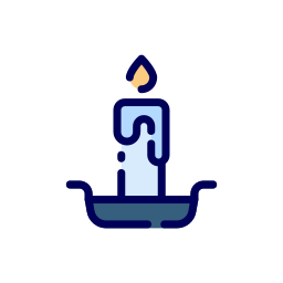 porta candele icona