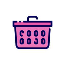 Laundry basket icon