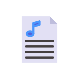 Music sheet icon