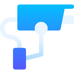 telecamera a circuito chiuso icona