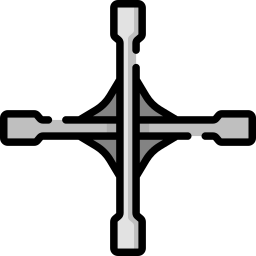 Cross wrench icon
