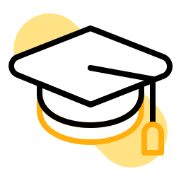 gorra de posgrado icono