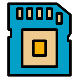 tarjeta sd icono