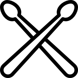 baquetas icono