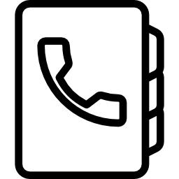 directorio telefónico icono