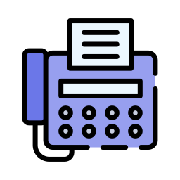 máquina de fax icono
