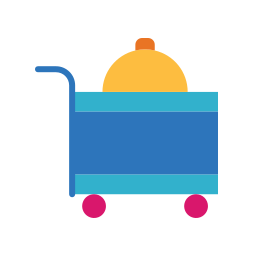 Serving cart icon