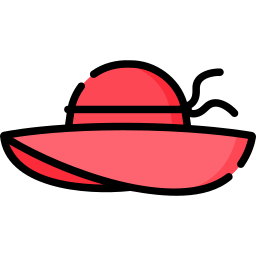 sombrero de pamela icono