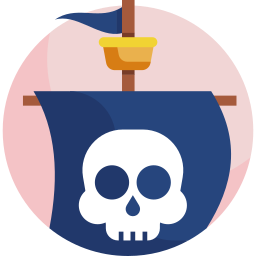 Pirate ship icon