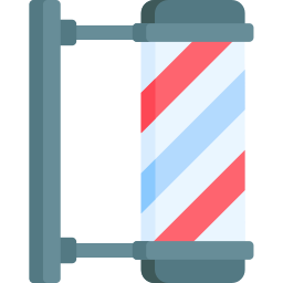 Barber pole icon