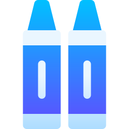 Pencil crayons icon