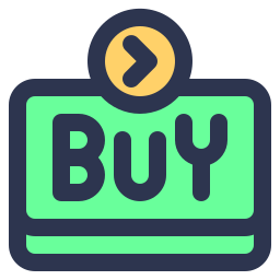 Botón de compra icono