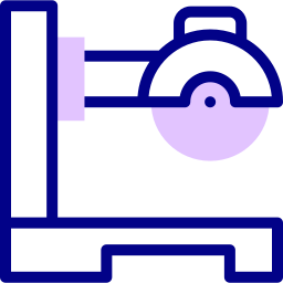 Saw machine icon