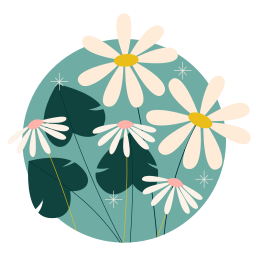 Flower sticker