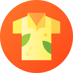 camicia hawaiana icona