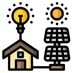 célula solar icono