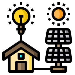 Solar cell icon