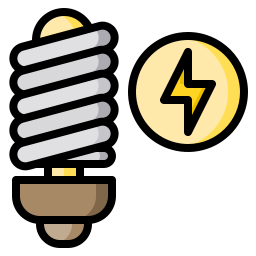 luz de ahorro de energía icono
