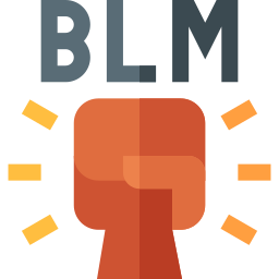 Black lives matter icon