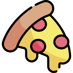 porción de pizza icono