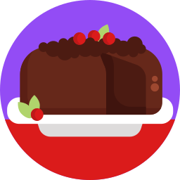 Christmas dessert icon