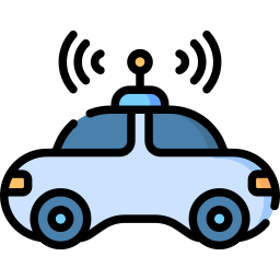 Autonomous car icon