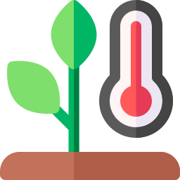 controllo della temperatura icona