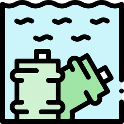 Water pollution icon