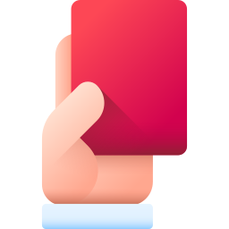 tarjeta roja icono