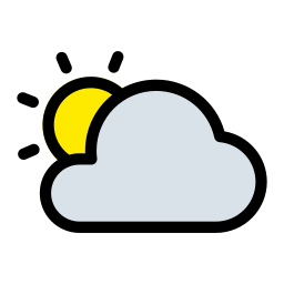 temps nuageux Icône
