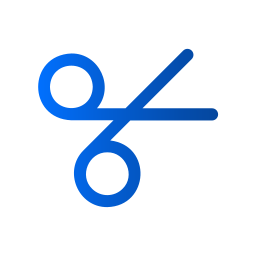 Scissors outline icon