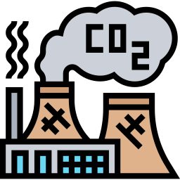 Carbon dioxide icon