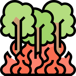 Forest fire icon