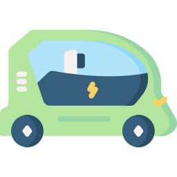 Electric car icon