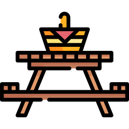 mesa de piquenique Ícone