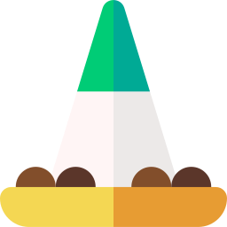 Cone shaped icon