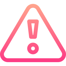 Warning sign icon