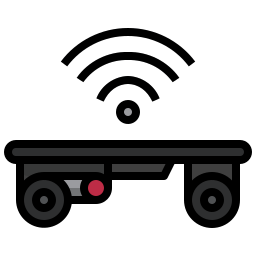 planche à roulette Icône