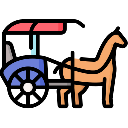 macchina a cavallo icona