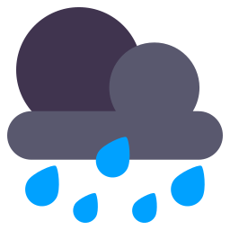 Rainy night icon