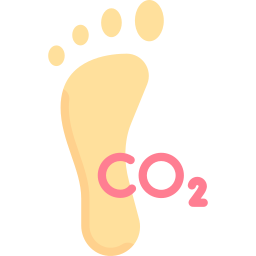 Carbon footprint icon