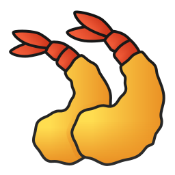Fried shrimp icon